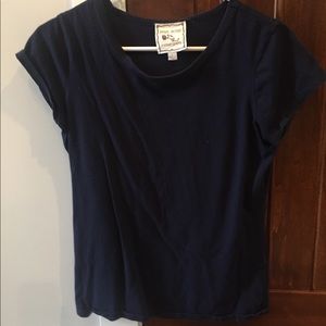 Pink Rose Blue Top